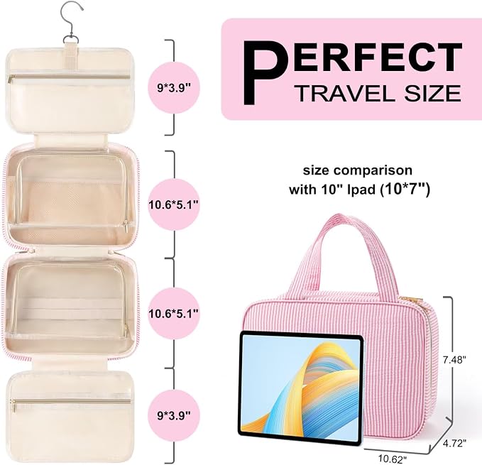 TOPEAST Hanging Toiletry Bag for Women - Image 2