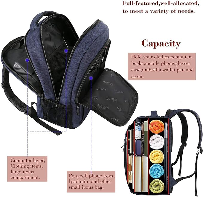 MATEIN Laptop Backpack, Slim Travel Backpack - Image 4