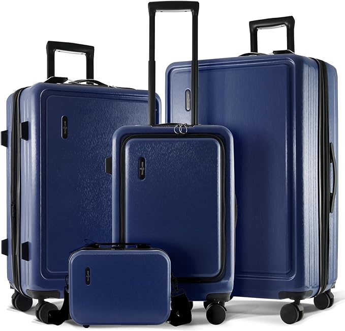 Hard Shell Luggage Sets with Spinner Wheels 4 Piece, Expandable Large Suitcases by TravelArim