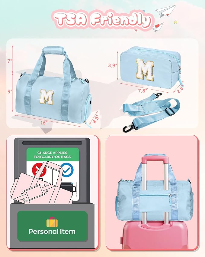 Birthday Gifts for 3 4 5 6 7 8 9 10 11 12 Year Old Girls-Girl Gym Bag - Image 3