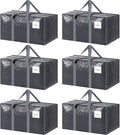 6 Pack Extra Heavy Duty Large Moving Bags by Fygrip