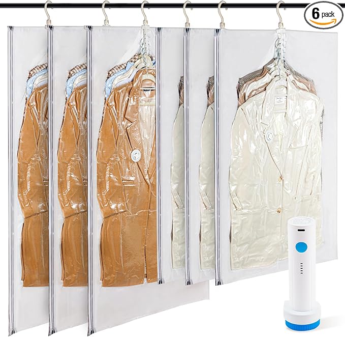 Hanging Vacuum Storage Bags by Unknown