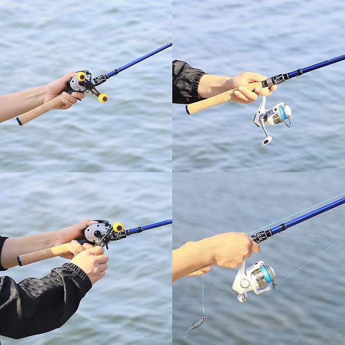 EOW XPEDITE PRO Portable Telescopic Casting and Spinning Fishing Rods, 24T - Image 8