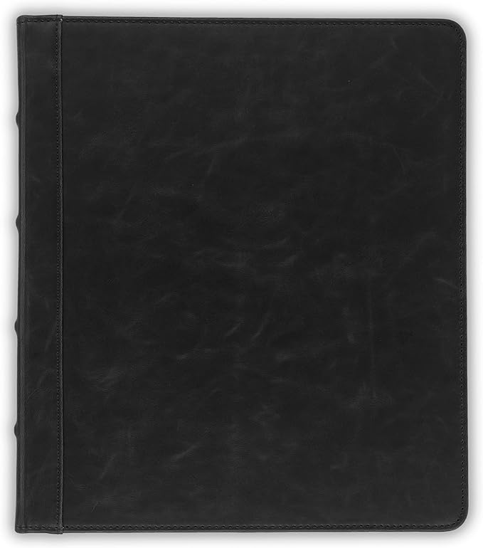 Samsill Vintage Leather Mini 3 Ring Binder 0.5 Inch Round Ring, 5.5 x 8.5 Inch - Image 4