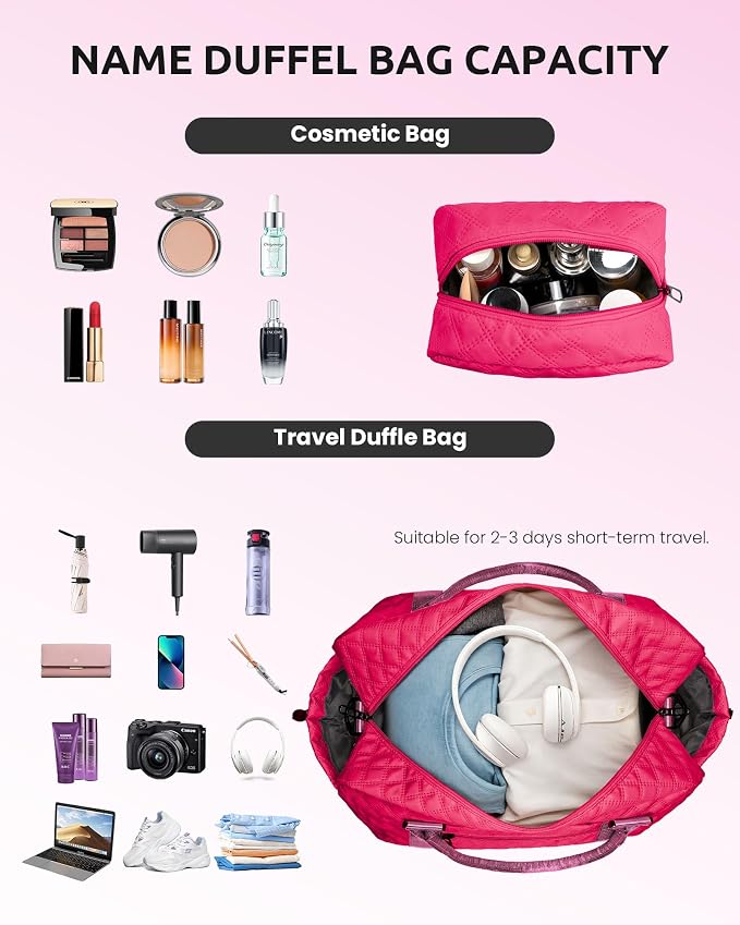 Gifts for Girls 12-14, Birthday Gift-Initial Travel Bag - Image 4