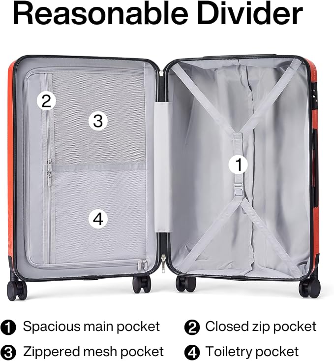 Hanke 24 Inch Luggage Suitcases - Image 5