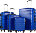 Coolife Luggage 4 Piece Set Suitcase Spinner Hardshell Lightweight TSA Lock by COOLIFE