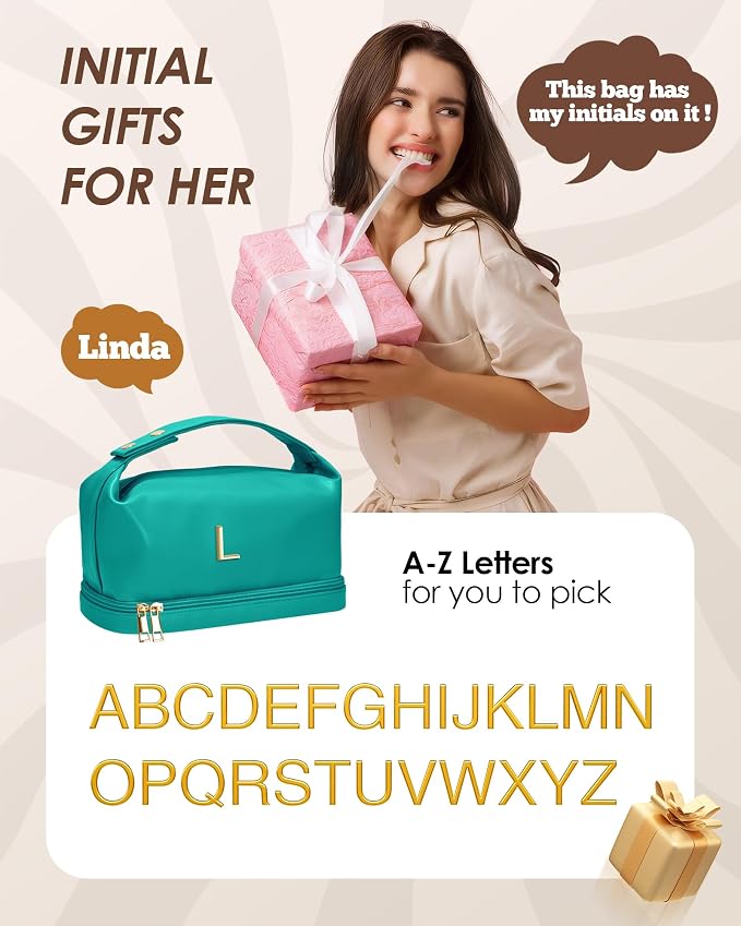 Gifts for Women 30s, Personalized Makeup Bag - Image 2