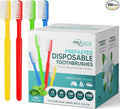 100 Pack Disposable Toothbrushes by PRUVADE