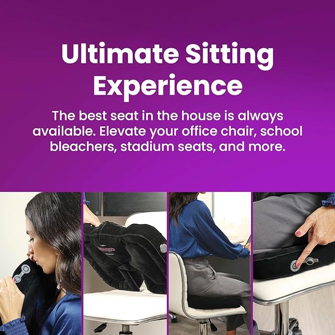 Cabeau Evolution Cushion Portable & Lightweight Inflatable Seat Cushion - Image 4