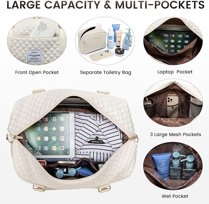 LOVEVOOK Travel Duffle Bag, Weekender Bags - Image 3