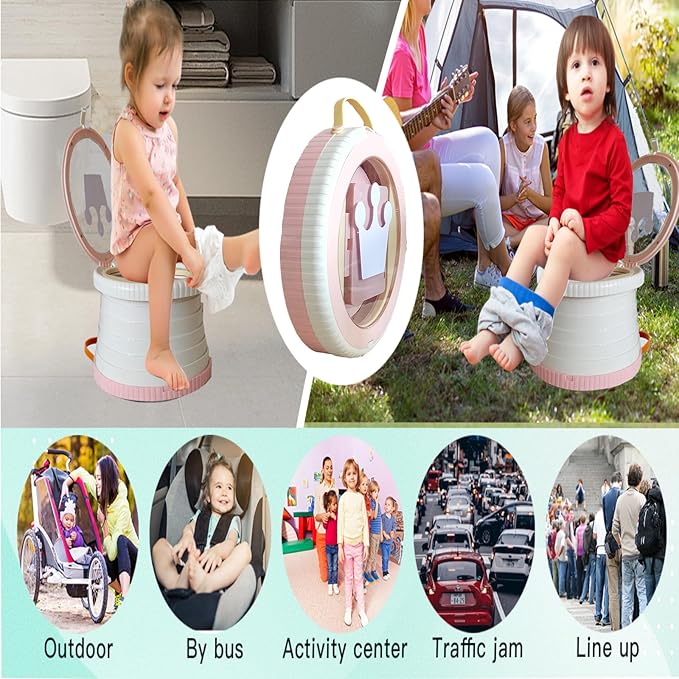 SunnySmile Portable Toilet for Kids, Portable Potty Seat for Toddler Travel - Image 3