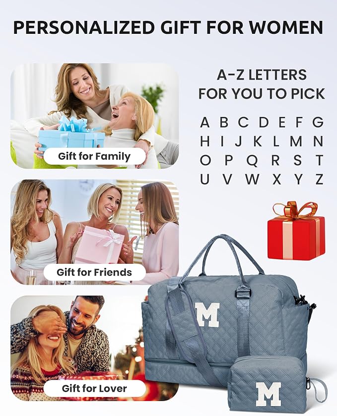 Personalized Gifts-Initial Overnight Bag - Image 2