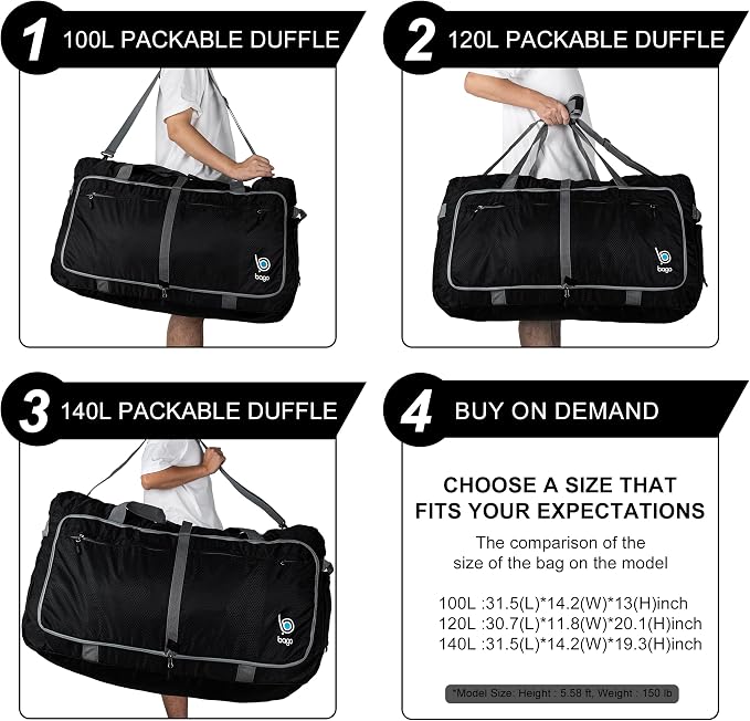 Bago Large Foldable Duffel Bags - Image 8