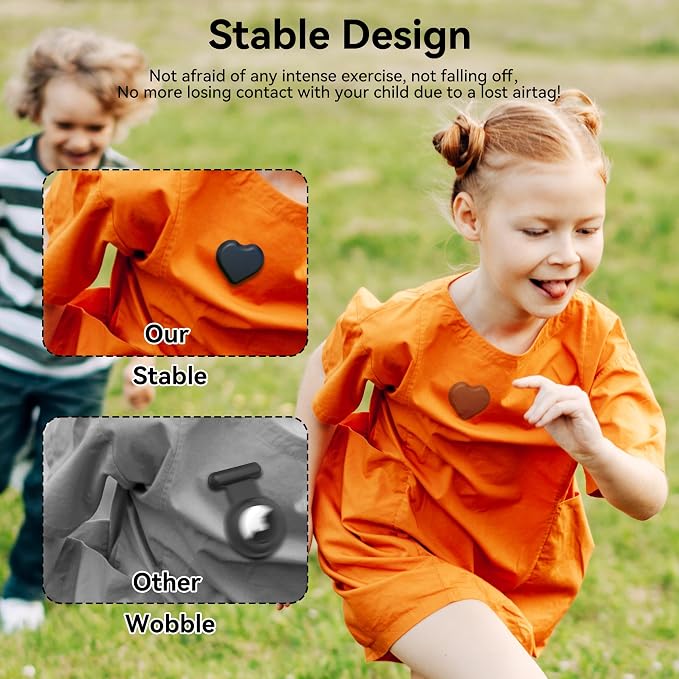 DDJ for AirTag Holder for Kids, Hidden Silicone Case for Apple AirTag GPS - Image 3