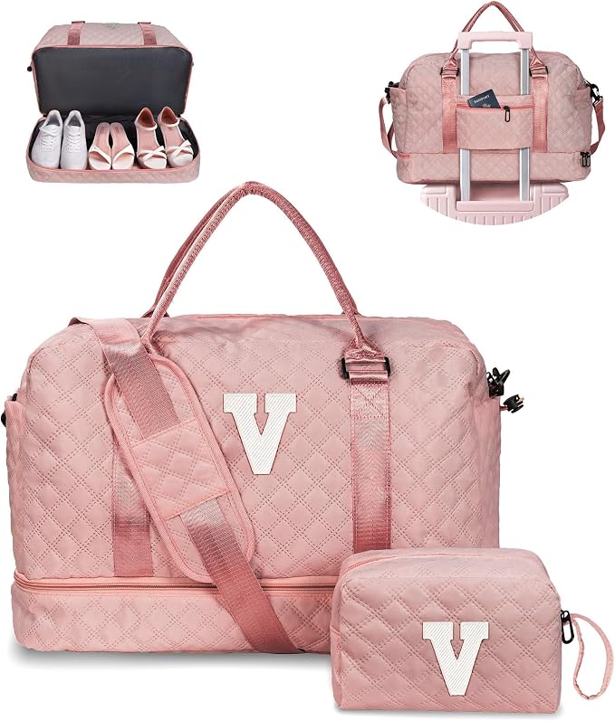 Birthday Gifts for Women-Initial Duffle Bag by Vogewood