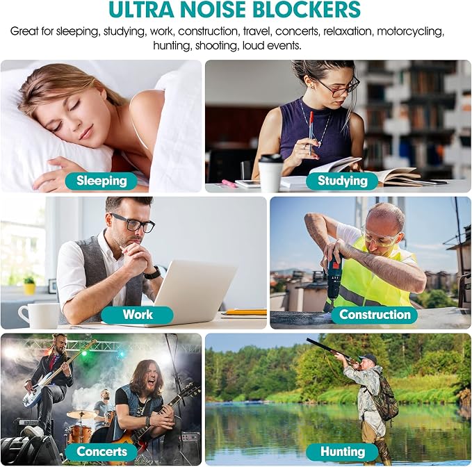 200 Pair Earplugs for Noise Cancelling Ultra Soft Foam Ear Plugs for Sleeping - Image 5
