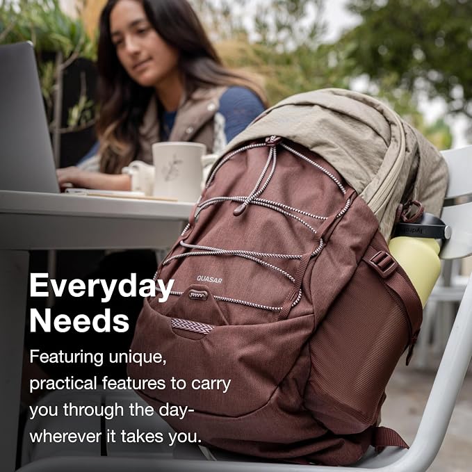 Osprey Quasar 26L Commuter Backpack, Alpaca Tan/Latte Brown Heather - Image 3