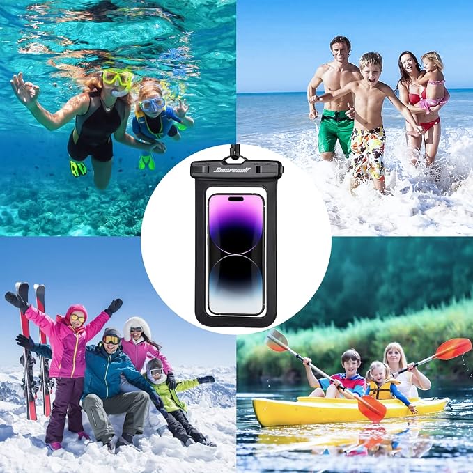 Hiearcool Waterproof Pouch for iPhone, Waterproof Phone Bag Travel Essentials - Image 8