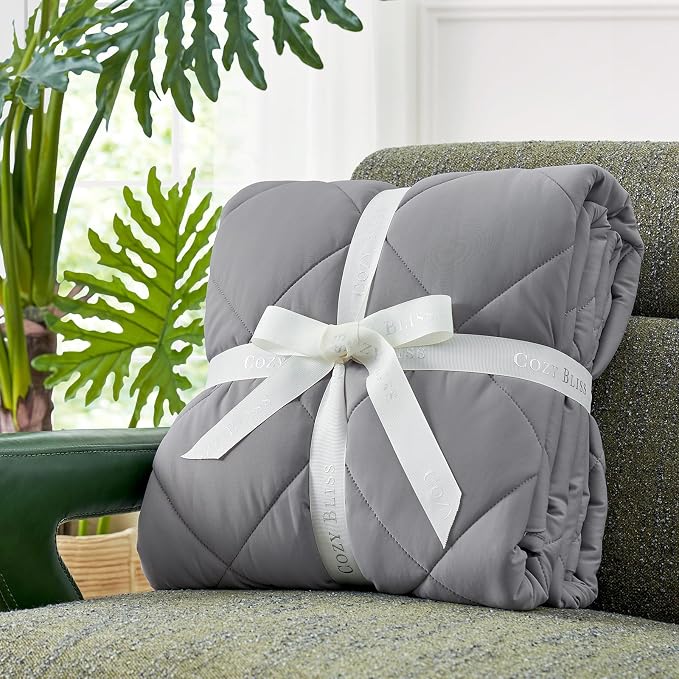 Cozy Bliss Cooling Blanket for Hot Sleepers, Q-Max 0.4 Cooling Comfort Throw - Image 5