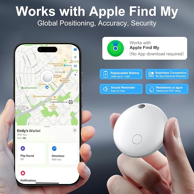 Tracker Tags-1 Pack, Pet Trackers, Item Locator Tags Works - Image 2
