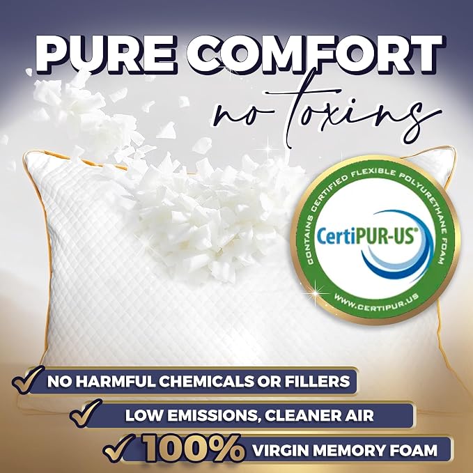 Royal Therapy King Memory Foam Pillows, Medium Firm - Image 2