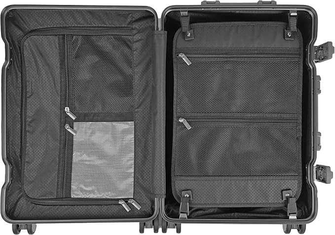 All Aluminum Luggage Suitcase 3 Sizes TSA Lock Carry On Silver - Image 6