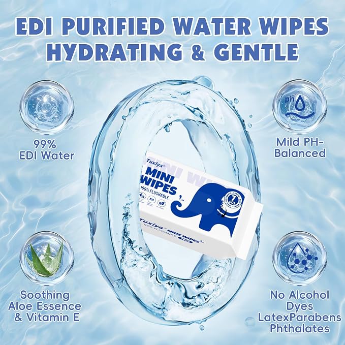 12 PackTravel Flushable Wipes - Image 5