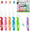 Travel Toothbrush, Portable Toothbrush Built in Cover, Travel Size Toothbrush by LINGITO