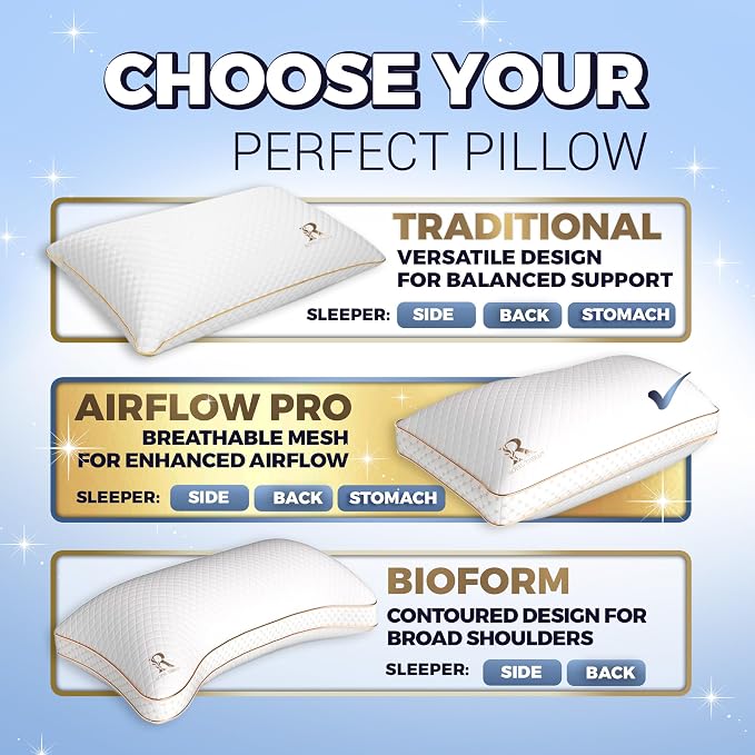 Royal Therapy Queen Memory Foam Pillows - Image 7
