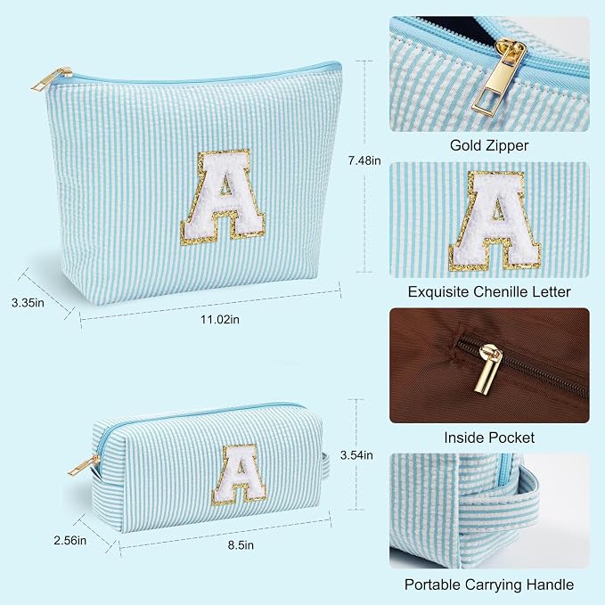 YOOLIFE Initial Makeup Bag for Women - Image 3