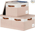 Large Storage Bins with Lids, Foldable Fabric Storage Baskets with Lids by PFFVRP