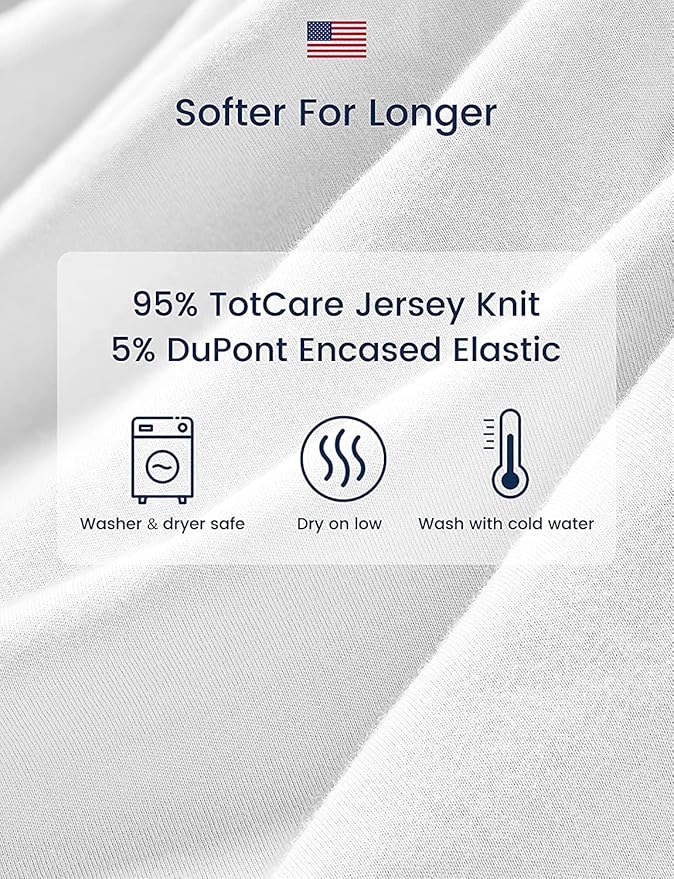 Graco Pack and Play Sheets Fitted, TotAha Buttery Soft Mini Crib Sheets Girl - Image 5