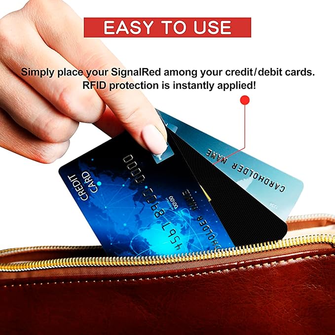SaiTech IT 3 Pack RFID Blocking Card, One Card Protects Entire Wallet Purse - Image 7