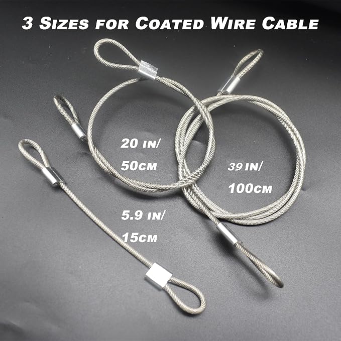 20 pcs 6 inch 3mm Thickness Stainless Steel Wire Cable - Image 5