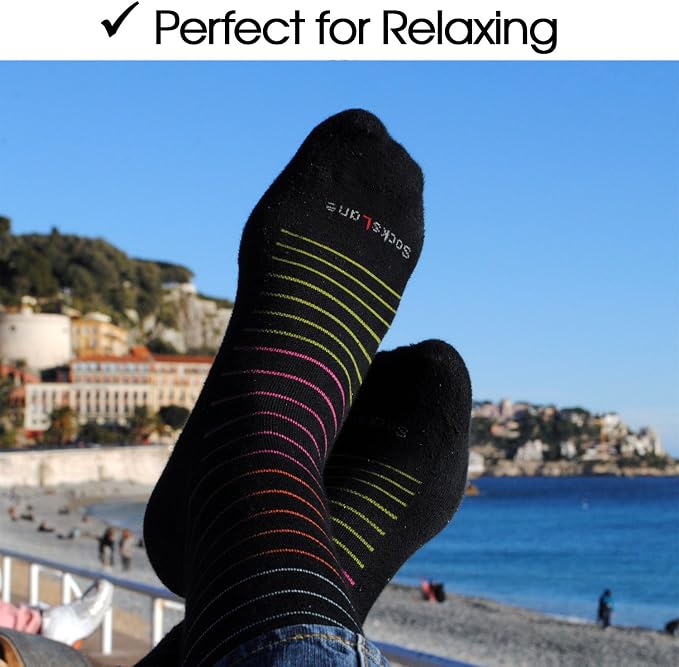 Cotton Compression Socks for Women & Men. 15-20 mmHg Support Knee-High Gray - Image 4