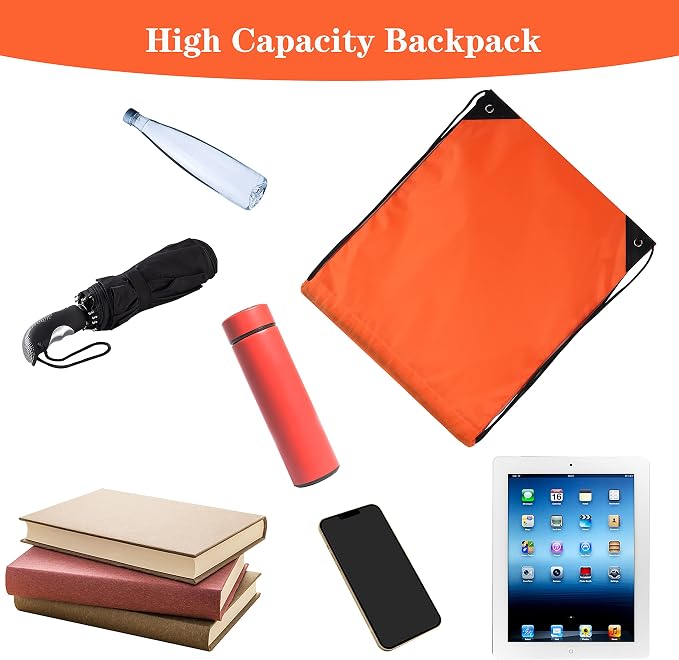 300 Pieces Drawstring Backpack Bags Sports Sackpack Bulk Cinch Gym Bag - Image 4