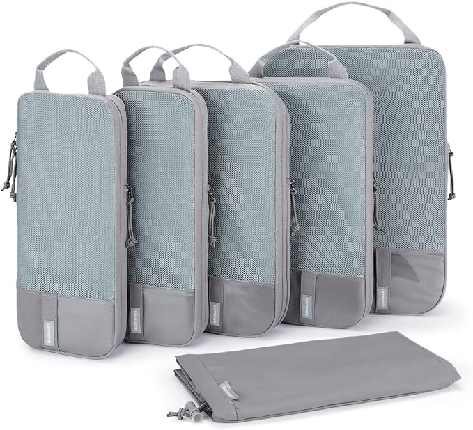 BAGSMART 6 Set Compression Packing Cubes by BAGSMART