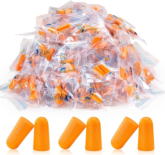 100 Pairs Earplugs for Noise Canceling Ear Plugs for Sleep Work Snoring Sound by LETAYAR