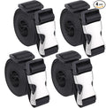 Buckle Straps with Metal Clips, Adjustable Nylon Straps with Buckles by Masterwise