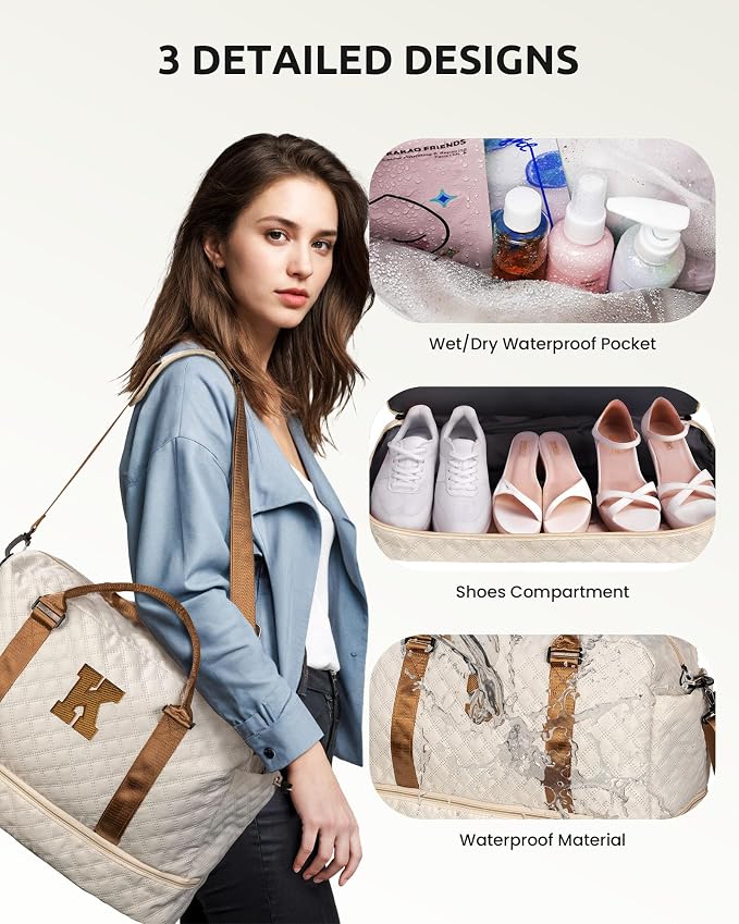 Gifts for Sister-Initial Duffle Bag - Image 6