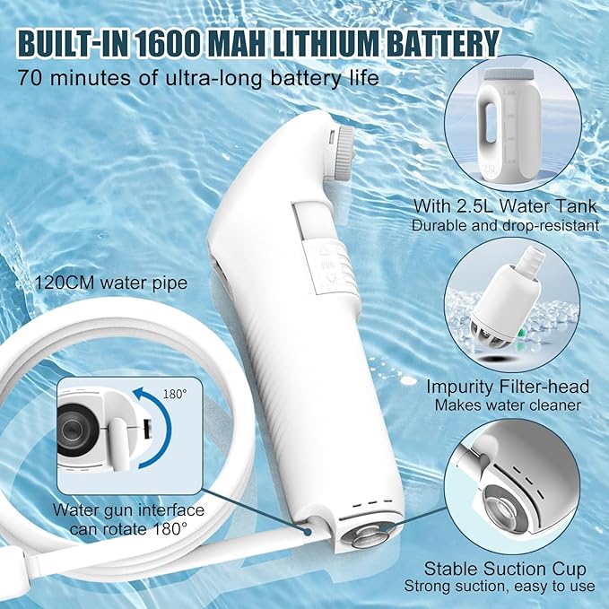Portable Bidet for Travel, Travel Handheld Bidet Sprayer - Image 4