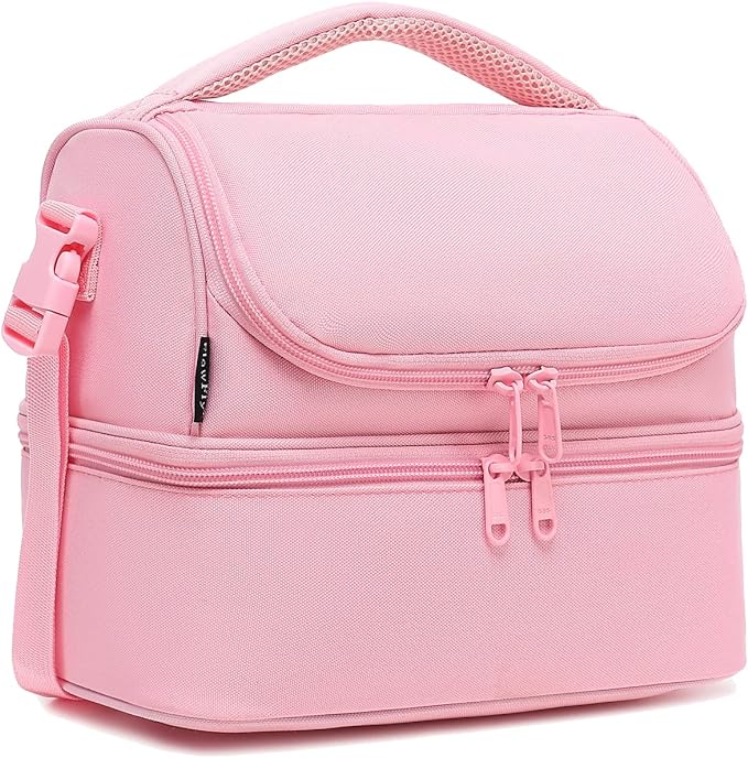 FlowFly Double Decker Cooler Insulated Lunch Bag Large Tote by FlowFly