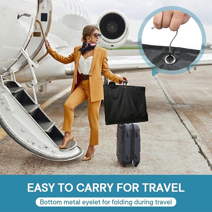 43" Suit Bags for Closet Storage and Travel, Garment Bags for Hanging Clothes - Image 4