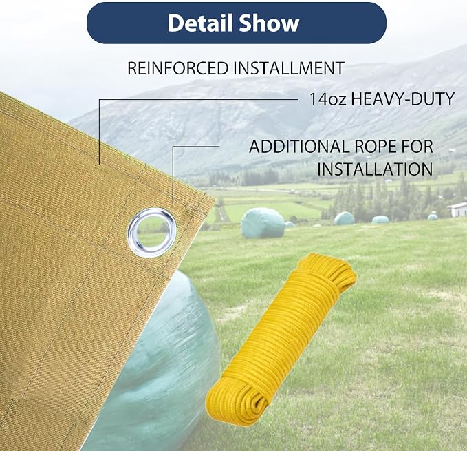 10’x10’ Canvas Tarps Heavy Duty Waterproof Tarpaulins - Image 5
