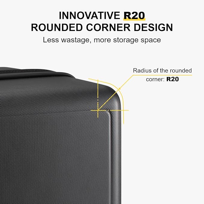 LEVEL8 Carry on Luggage Airline Approved, Small Carry-on Suitcases - Image 4