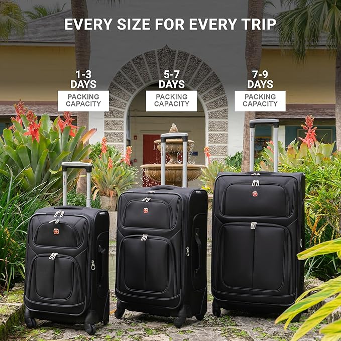 SwissGear Sion Softside Expandable Roller Luggage, 3 Piece Set - Image 6