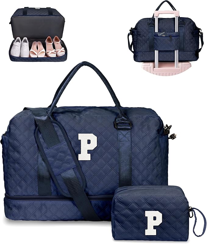 Gifts for Grandma-Initial Duffle Bag by Vogewood