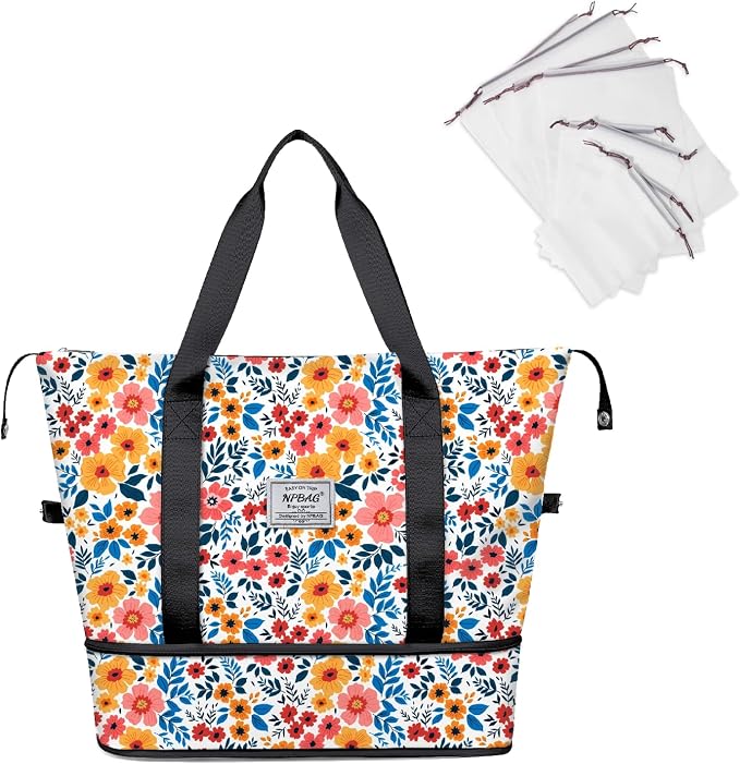 NPBAG Women Travel Duffel, Gym Workout Overnight Bag, Mommy Hospital Bag by NPBAG