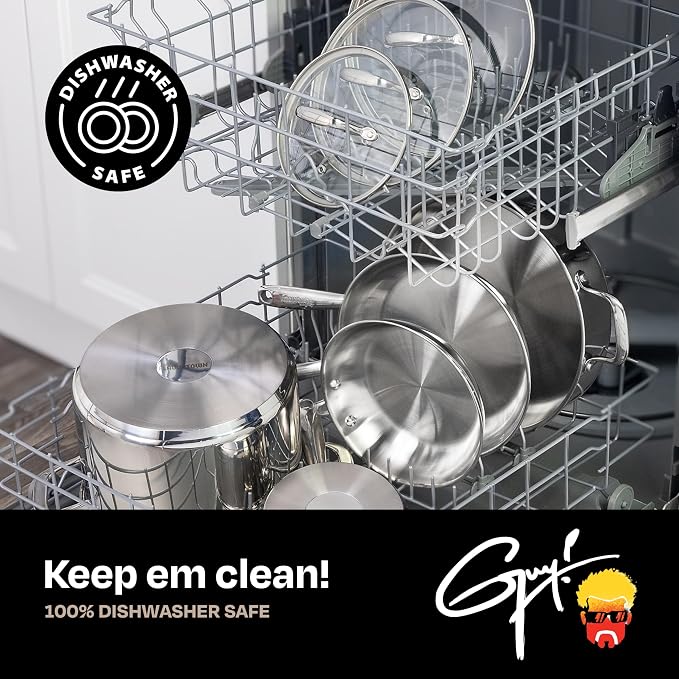 Guy Fieri's Flavortown 5 Qt. Stainless Steel Sautepan - Image 7